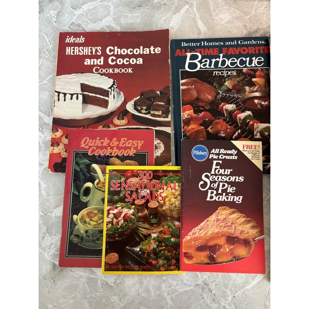 Vintage Cookbook Lot of 12 Hershey's Better Homes Gardens Pillsbury Candy Baking